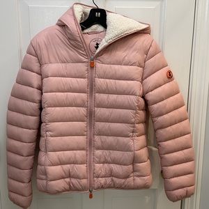Save the Duck Giga Water Repellent Hooded Puffer Jacket.  Size Medium.